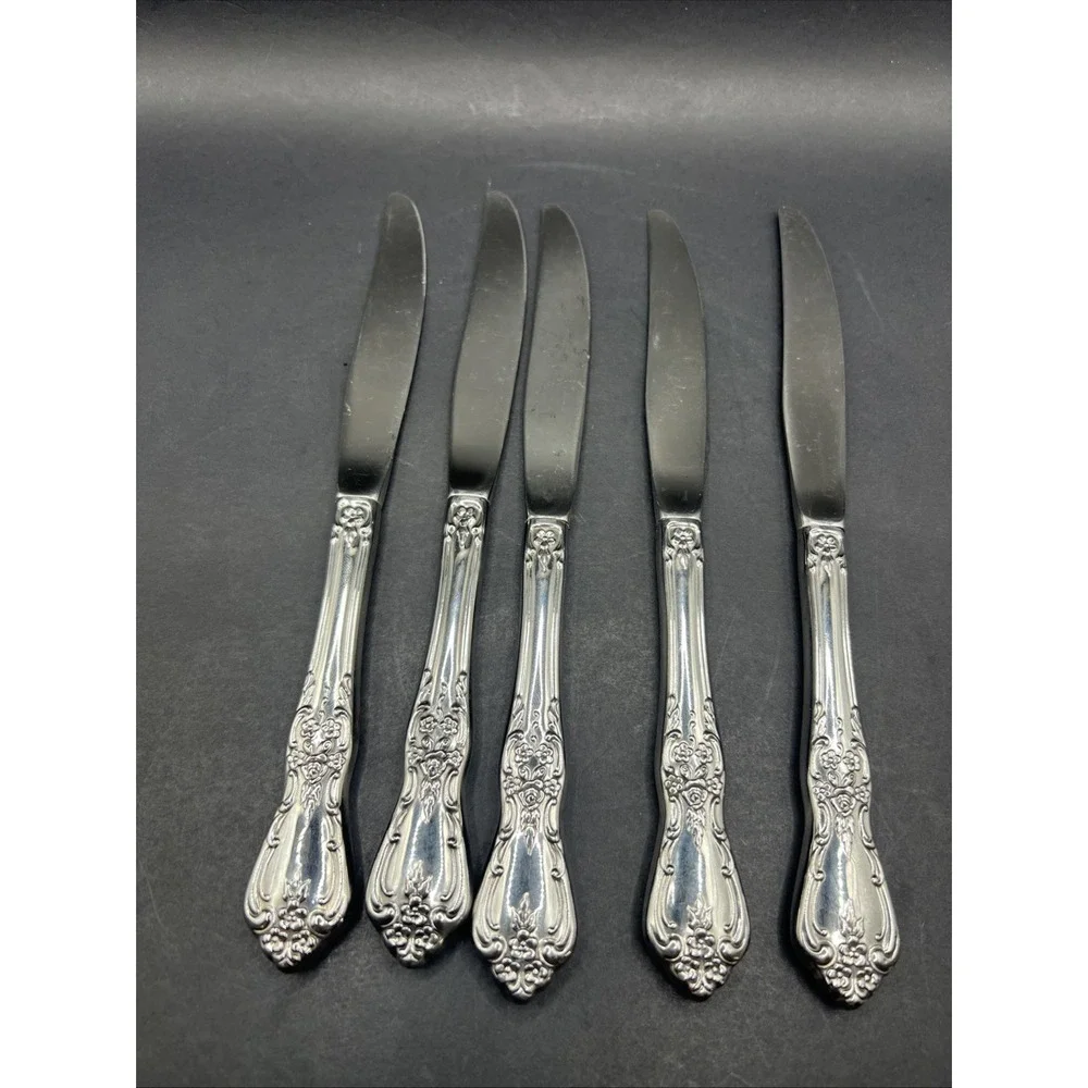 Oneida Kennett Square Distinction Deluxe Stainless Butter Knives Spreaders Set 5
